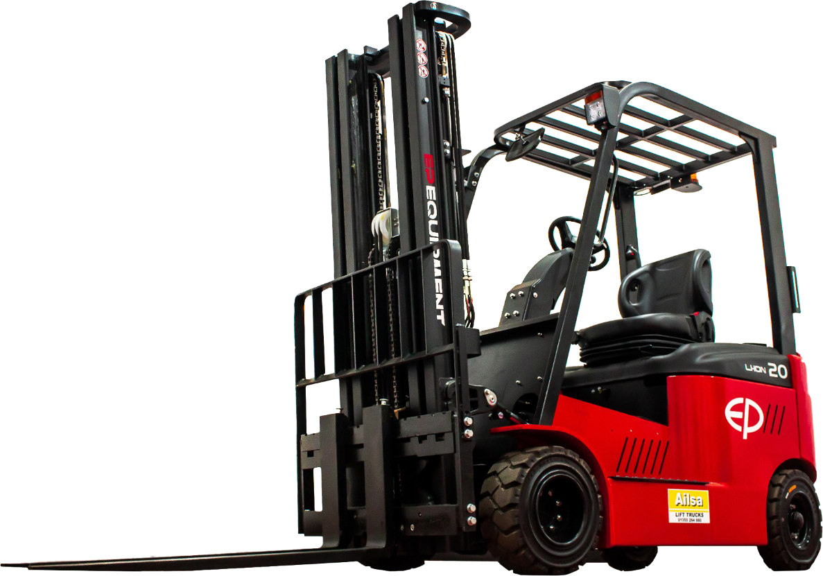 Commercial forklift unloading heavy pallets in Rickmansworth